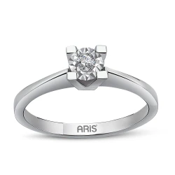 Diamant Miracle Solitärring Ring (0,40 Karat Optik)
