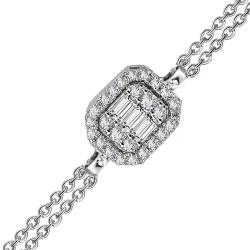 Diamant Baguette Fantasie Armband