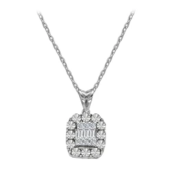Diamant Miracle 3 Stein Baguette Kette