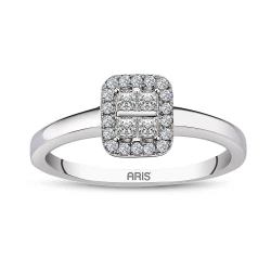 0,28 Karat Diamant Fantasie Prinzess-Schliff Ring