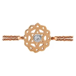 Diamant Herz-Chakra (Anahata) Goldarmband
