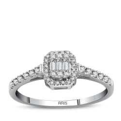 Diamant Baguette Moderner Design Ring