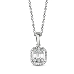 Diamant Fantasie Baguette Kette