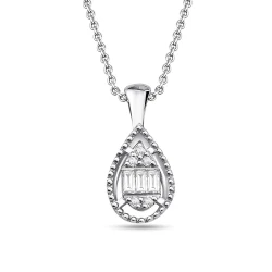 Diamant Baguette Kette