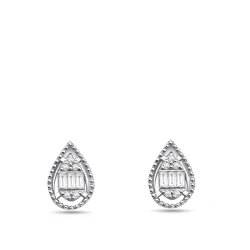 Diamant Baguette Ohrringe