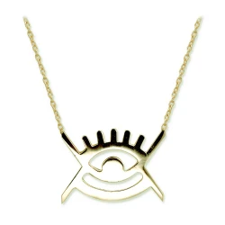 Auge Symbol Goldkette (ABODE SANTANN)