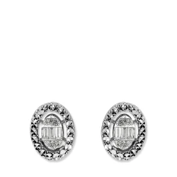 Diamant Fantasie Baguette Ohrringe