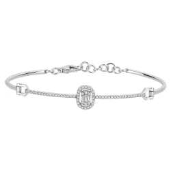 Diamant Baguette Armreif