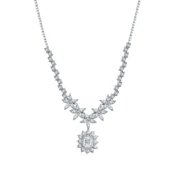 Diamant Baguette Halskette