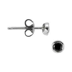Schwarzer Diamant Herren Ohrring (Einzelpreis)