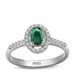 Smaragd Diamant Ring
