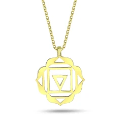 Wurzelchakra Goldkette