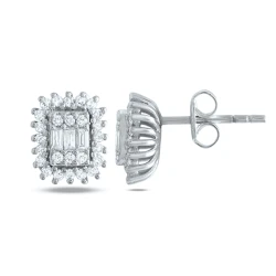 Diamant Baguette Ohrring