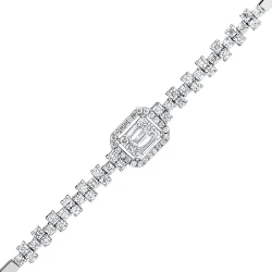 Diamant Fantasie Baguette Armband