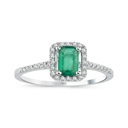 Diamant Smaragd Ring