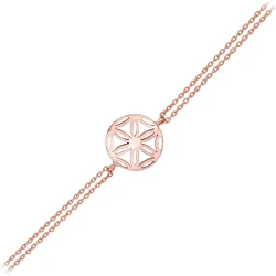 Lebensblume Gold Armband