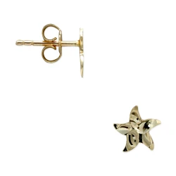 Gold Stern Ohrringe