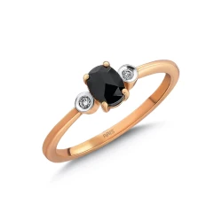 Schwarzer Diamant Ring