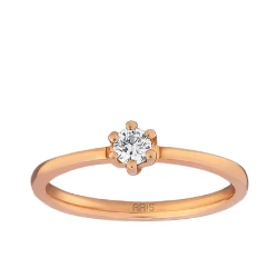 0,13 Karat Diamant Solitärring Ancona