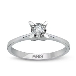 0,15 Karat Ansicht Diamant Solitärring