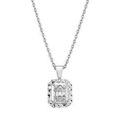 Diamant Baguette Halskette