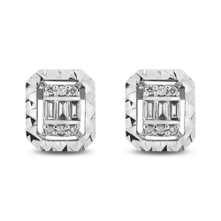 Diamant Baguette Ohrringe