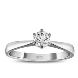 0,30 Karat F-Farbe Diamant-Solitärring Lyon