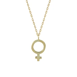 Venus Planet Gold Halskette