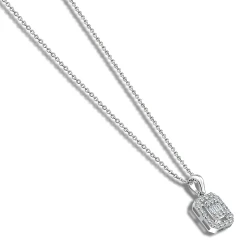 Diamant Baguette Halskette