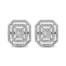 Diamant Baguette Ohrring