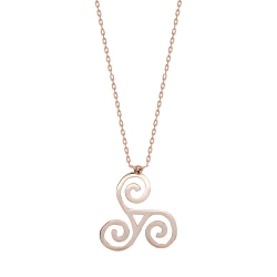 Keltische Symbole Freundschaftssymbol (Triskele) Goldkette