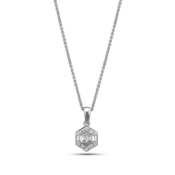 Diamant Baguette Halskette