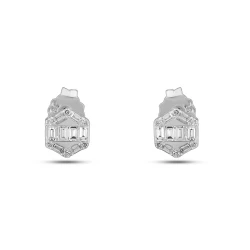 Diamant Baguette Ohrring