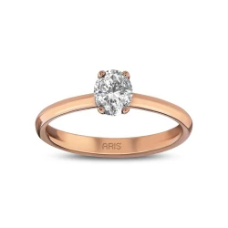 0,30 Karat Diamant Oval Solitärring