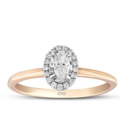 0,33 Karat Diamant Oval Schliff Solitärring