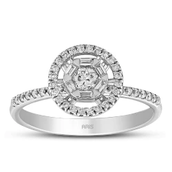 0,38 Karat Diamant Fantasie Solitärring