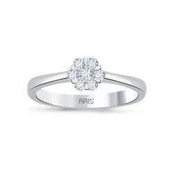 Diamant Effekt Solitärring Ring