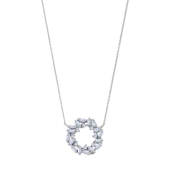 Diamant Baguette Halskette