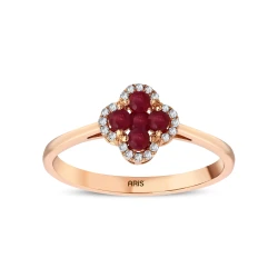Rubin Diamant Ring