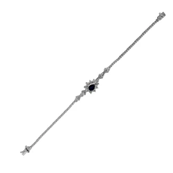 Diamant Saphir Armband