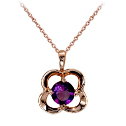 Goldkette mit Amethyststein