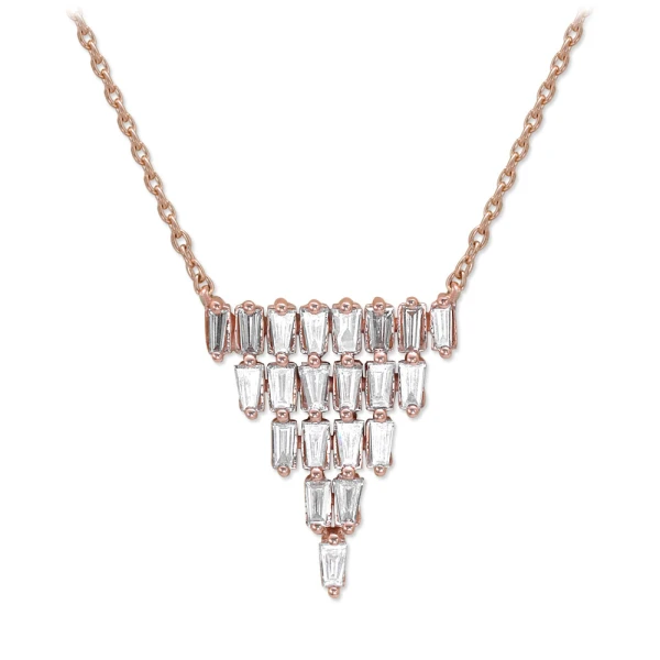 Diamant Fantasie Baguette Kette