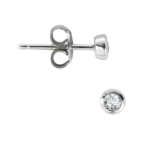 0,02 Karat Diamant Herren Ohrring (Einzelstück)