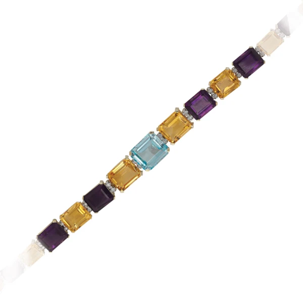 Farbiger Diamant Armband