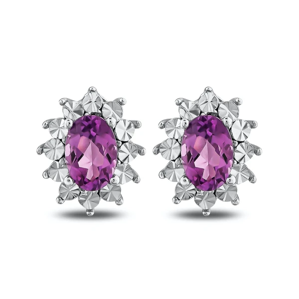 Amethyst Gold Ohrring