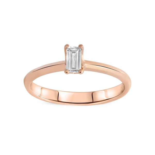 Diamant Baguette Solitärring
