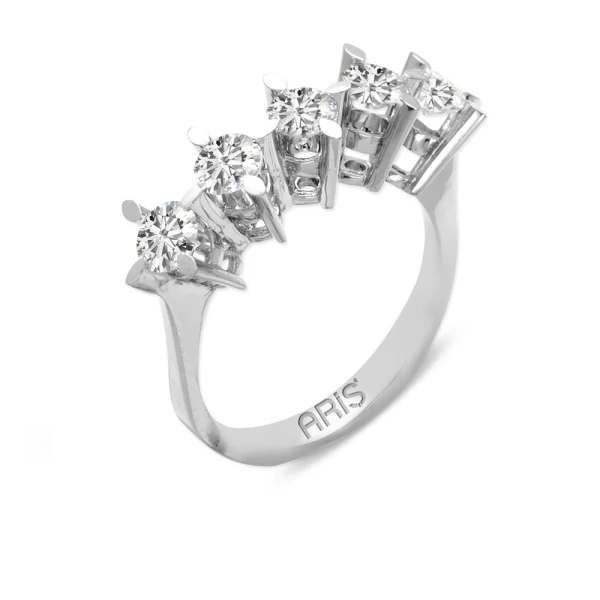 1,21 Karat Diamant Fünfstein Ring