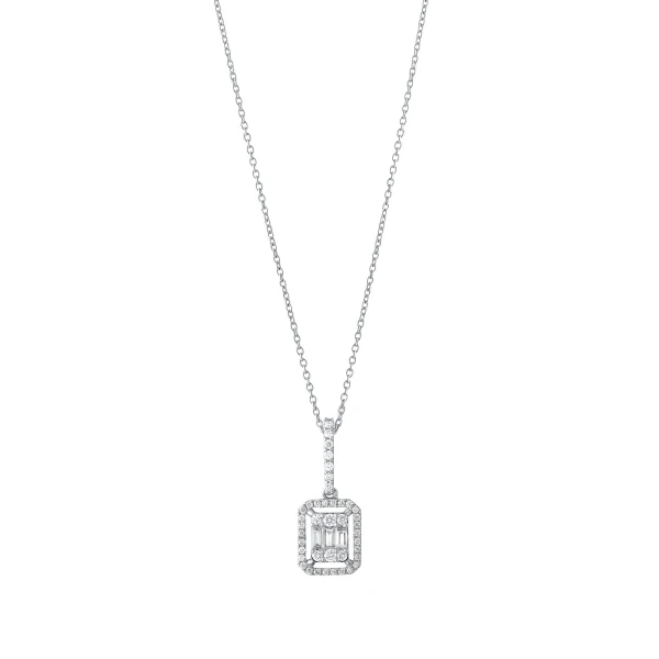Diamant Fantasie Baguette Kette