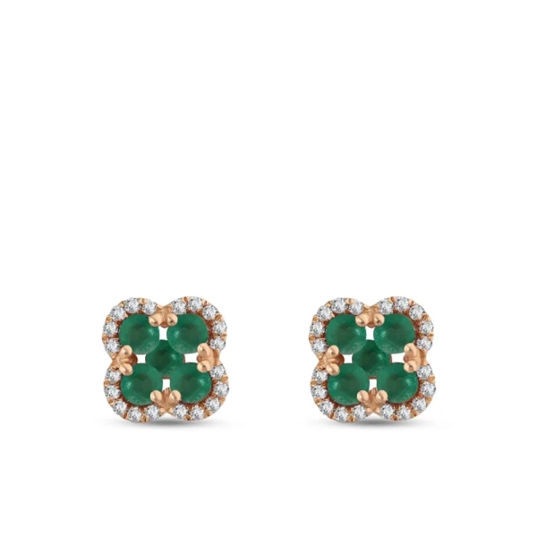 Smaragd Diamant Ohrringe