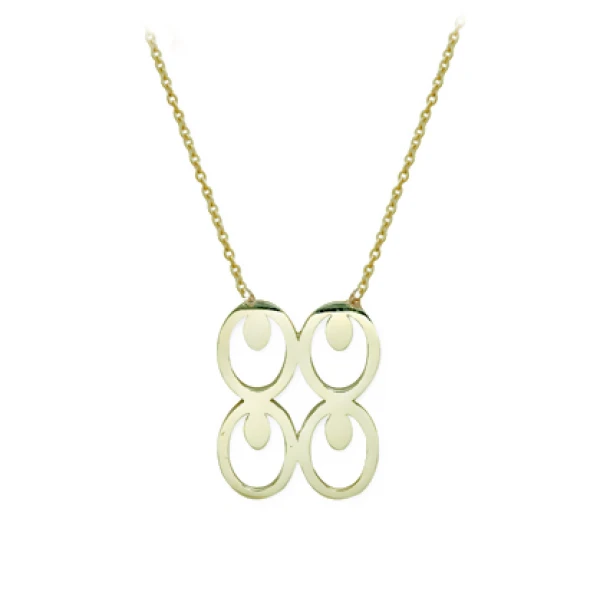 Adinkra Goldkette Weisheitssymbol (Mate Masie)